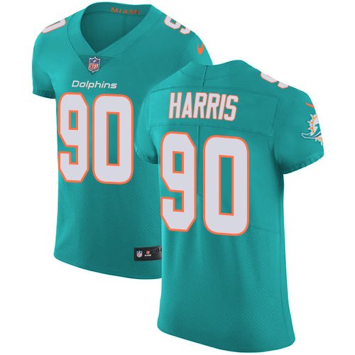 Nike Dolphins #90 Charles Harris Aqua Green Team Color Men's Stitched NFL Vapor Untouchable Elite Jersey