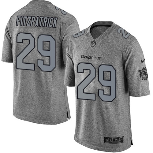 Nike Dolphins #29 Minkah Fitzpatrick Gray Men's Stitched NFL Limited Gridiron Gray Jersey