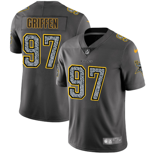 Nike Vikings #97 Everson Griffen Gray Static Men's Stitched NFL Vapor Untouchable Limited Jersey - Click Image to Close