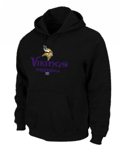 Minnesota Vikings Critical Victory Pullover Hoodie Black - Click Image to Close