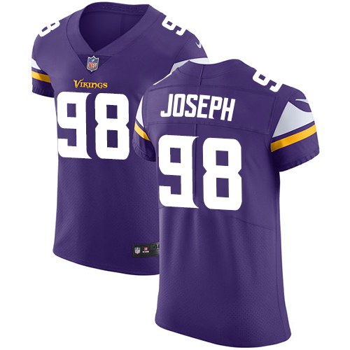 Nike Vikings #98 Linval Joseph Purple Team Color Men's Stitched NFL Vapor Untouchable Elite Jersey