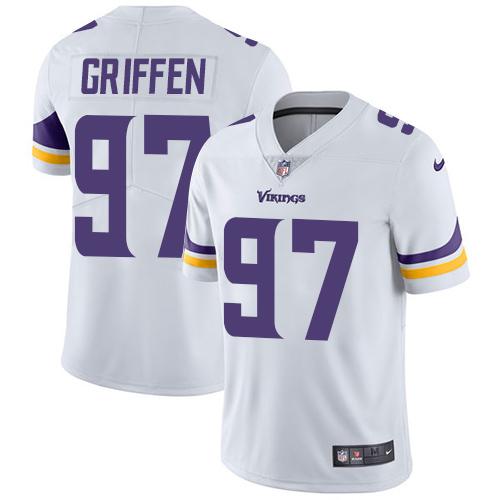 Nike Vikings #97 Everson Griffen White Men's Stitched NFL Vapor Untouchable Limited Jersey