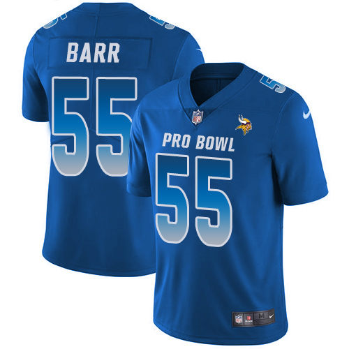 Nike Vikings #55 Anthony Barr Royal Men's Stitched NFL Limited NFC 2018 Pro Bowl Jersey