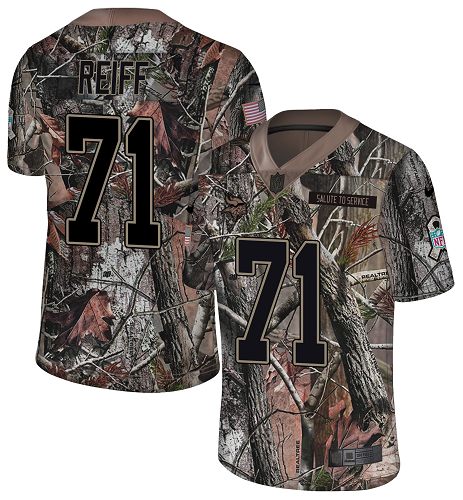 Nike Vikings #71 Riley Reiff Camo Men's Stitched NFL Limited Rush Realtree Jersey