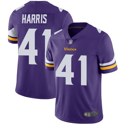 Vikings #41 Anthony Harris Purple Team Color Men's Stitched Football Vapor Untouchable Limited Jersey - Click Image to Close