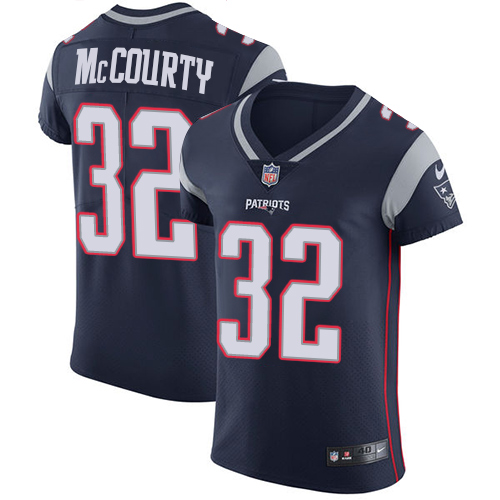 Nike Patriots #32 Devin McCourty Navy Blue Team Color Men's Stitched NFL Vapor Untouchable Elite Jersey