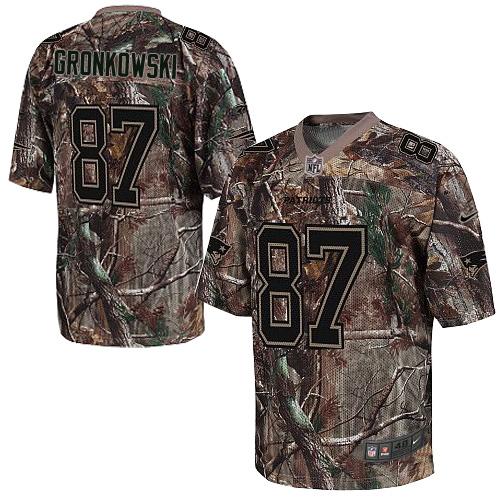 Nike Patriots #87 Rob Gronkowski Camo Men's Stitched NFL Realtree Elite Jersey