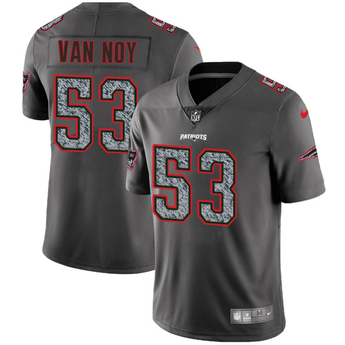 Nike Patriots #53 Kyle Van Noy Gray Static Men's Stitched NFL Vapor Untouchable Limited Jersey - Click Image to Close