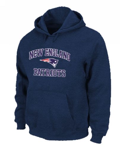 New England Patriots Heart & Soul Pullover Hoodie Dark Blue