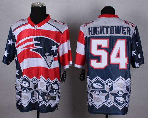 Nike Patriots #54 Dont'a Hightower Navy Blue Men's Stitched NFL Elite Noble Fashion Jersey