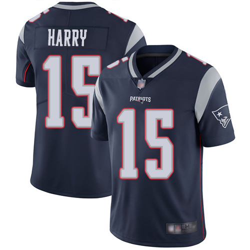 Patriots #15 N'Keal Harry Navy Blue Team Color Men's Stitched Football Vapor Untouchable Limited Jersey - Click Image to Close