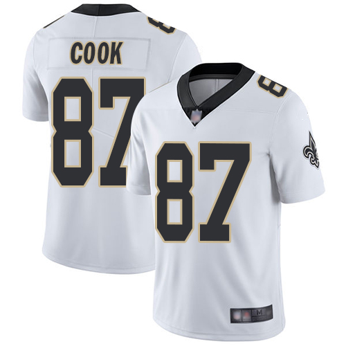 Saints #87 Jared Cook White Men's Stitched Football Vapor Untouchable Limited Jersey