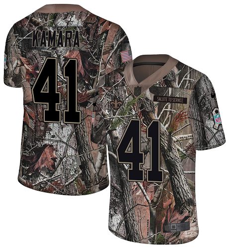 Nike Saints #41 Alvin Kamara Camo Men's Stitched NFL Limited Rush Realtree Jersey