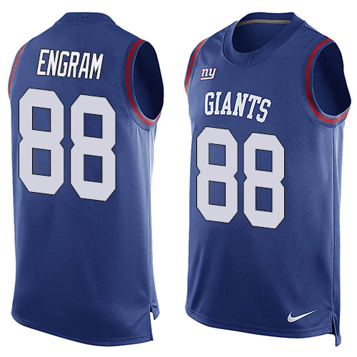 Nike Giants #88 Evan Engram Royal Blue Team Color Men's Stitched NFL Limited Tank Top Jersey