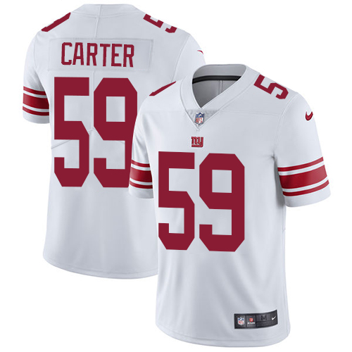 Nike Giants #59 Lorenzo Carter White Men's Stitched NFL Vapor Untouchable Limited Jersey