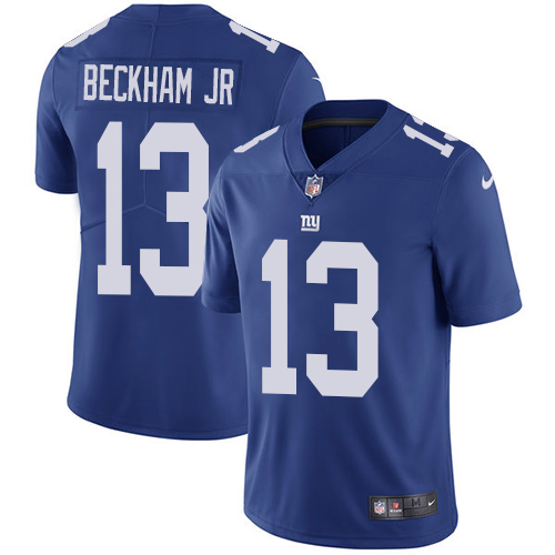 Nike Giants #13 Odell Beckham Jr Royal Blue Team Color Men's Stitched NFL Vapor Untouchable Limited Jersey