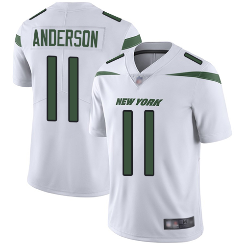 Nike Jets #11 Robby Anderson White Men's Stitched NFL Vapor Untouchable Limited Jersey - Click Image to Close