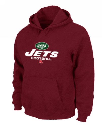 New York Jets Critical Victory Pullover Hoodie Red - Click Image to Close