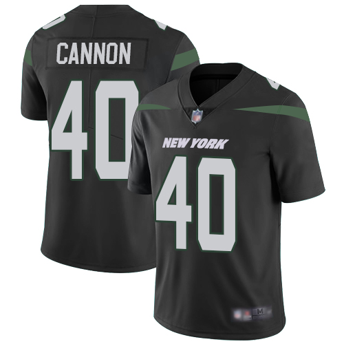 Nike Jets #40 Trenton Cannon Black Alternate Men's Stitched NFL Vapor Untouchable Limited Jersey - Click Image to Close