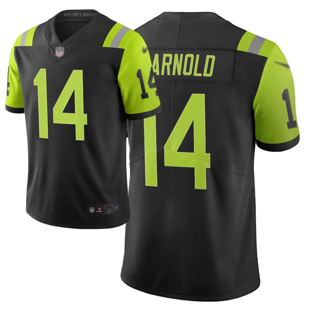 Jets #14 Sam Darnold Black Men's Stitched Football Limited City Edition Jersey