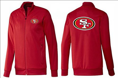 NFL San Francisco 49ers Team Logo Jacket Red_1