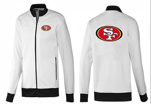 NFL San Francisco 49ers Team Logo Jacket White_1