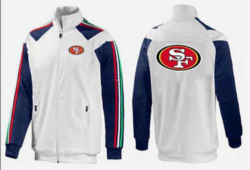 NFL San Francisco 49ers Team Logo Jacket White_2