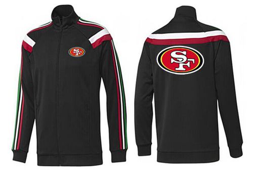 NFL San Francisco 49ers Team Logo Jacket Black_2 - Click Image to Close