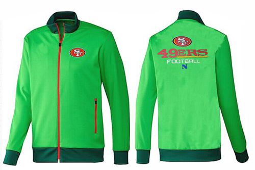 NFL San Francisco 49ers Victory Jacket Green - Click Image to Close