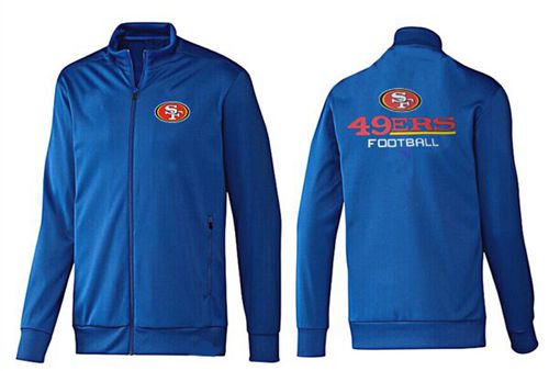 NFL San Francisco 49ers Victory Jacket Blue_2 - Click Image to Close