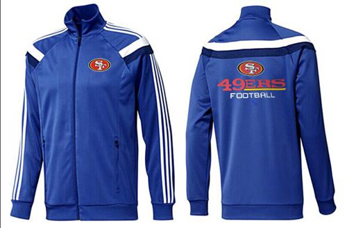 NFL San Francisco 49ers Victory Jacket Blue_3 - Click Image to Close