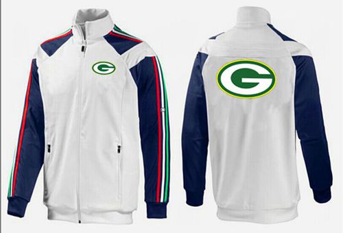 NFL Green Bay Packers Team Logo Jacket White_2