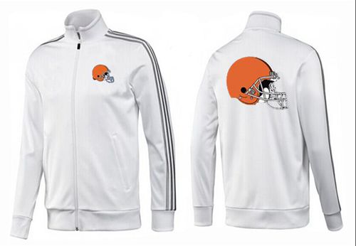 NFL Cleveland Browns Team Logo Jacket White_2