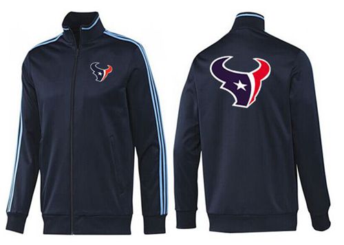 NFL Houston Texans Team Logo Jacket Dark Blue_2 - Click Image to Close