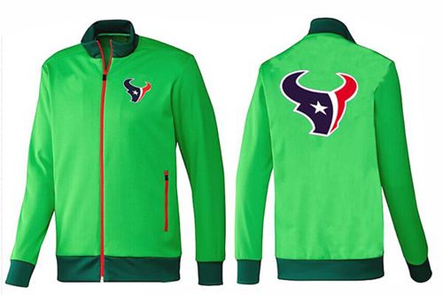 NFL Houston Texans Team Logo Jacket Green - Click Image to Close