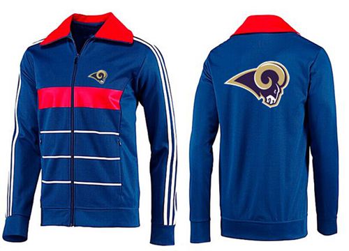 NFL Los Angeles Rams Team Logo Jacket Blue_3