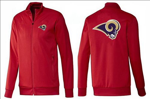 NFL Los Angeles Rams Team Logo Jacket Red - Click Image to Close