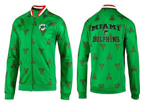 NFL Miami Dolphins Heart Jacket Green_1