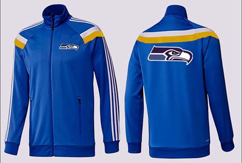 NFL Seattle Seahawks Team Logo Jacket Blue_2