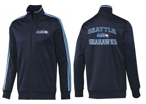 NFL Seattle Seahawks Heart Jacket Dark Blue - Click Image to Close