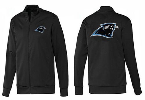 NFL Carolina Panthers Team Logo Jacket Black_1 - Click Image to Close