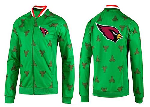 NFL Arizona Cardinals Team Logo Jacket Green - Click Image to Close