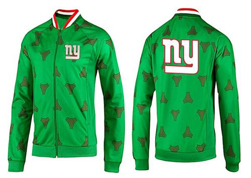 NFL New York Giants Team Logo Jacket Green - Click Image to Close