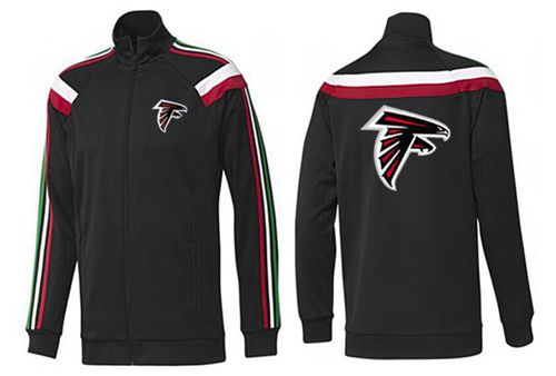 NFL Atlanta Falcons Team Logo Jacket Black_2 - Click Image to Close