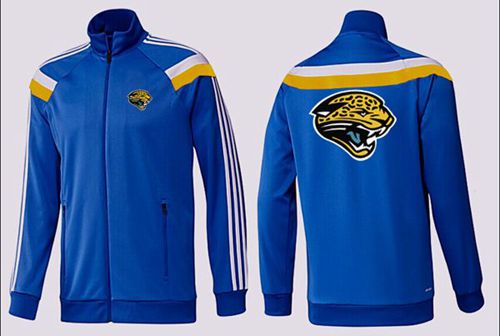 NFL Jacksonville Jaguars Team Logo Jacket Blue_3 - Click Image to Close