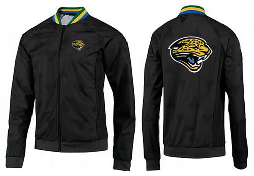 NFL Jacksonville Jaguars Team Logo Jacket Black_4 - Click Image to Close