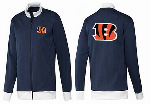 NFL Cincinnati Bengals Team Logo Jacket Dark Blue_1