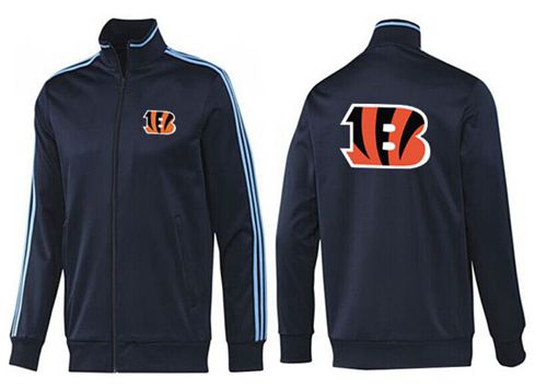 NFL Cincinnati Bengals Team Logo Jacket Dark Blue_2