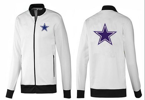 NFL Dallas Cowboys Team Logo Jacket White_1