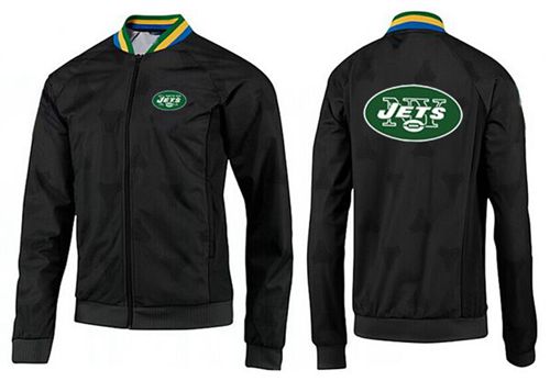 NFL New York Jets Team Logo Jacket Black_3 - Click Image to Close